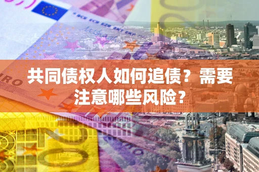 武汉共同债权人如何追债？需要注意哪些风险？