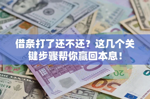 武汉借条打了还不还？这几个关键步骤帮你赢回本息！