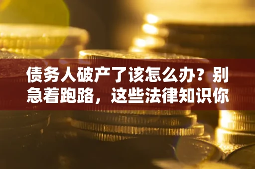 武汉债务人破产了该怎么办？别急着跑路，这些法律知识你必须懂