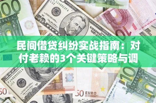 武汉民间借贷纠纷实战指南：对付老赖的3个关键策略与调解盲区解析