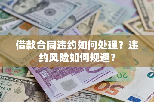 武汉借款合同违约如何处理？违约风险如何规避？
