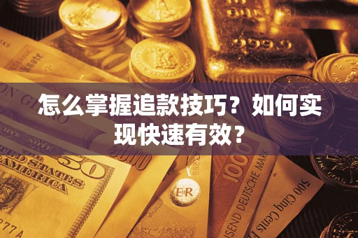 武汉怎么掌握追款技巧？如何实现快速有效？