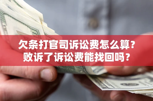 武汉欠条打官司诉讼费怎么算？败诉了诉讼费能找回吗？