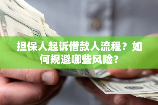 武汉担保人起诉借款人流程？如何规避哪些风险？