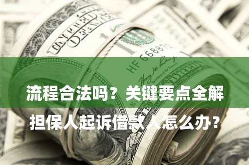 武汉

担保人起诉借款人怎么办？流程合法吗？关键要点全解析