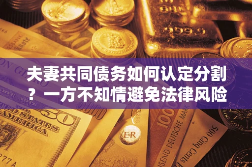 武汉夫妻共同债务如何认定分割？一方不知情避免法律风险必看！